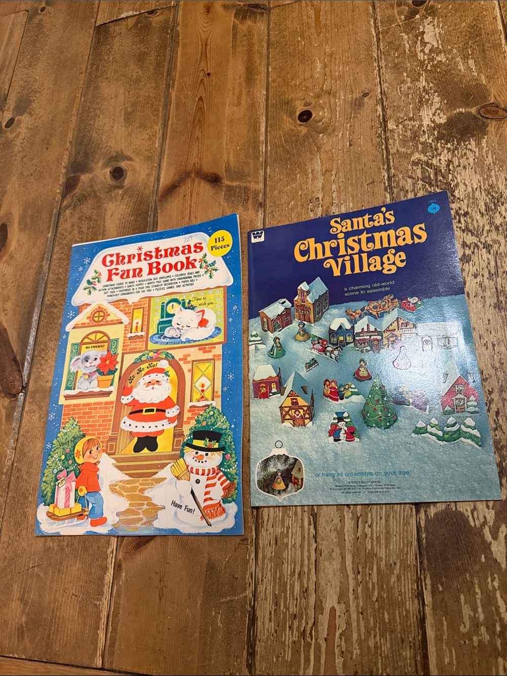 Santa's Christmas Village & Christmas Fun Book - Holiday Activity Sets Pair